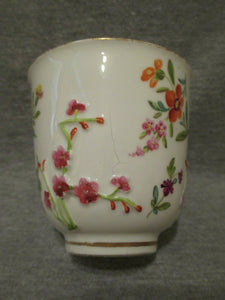 Meissen Floral Moulded Beaker 1st Class 18th C