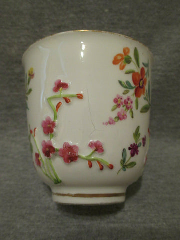 Meissen Floral Moulded Beaker 1st Class 18th C