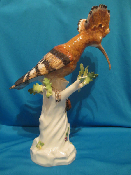 Meissen Wiedehopf Hoopoe Oiseau , 31,1/2cm