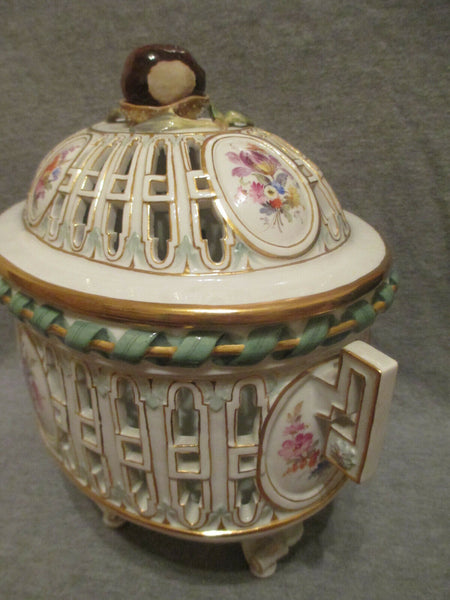 Meissen Chestnut Basket 19th Century