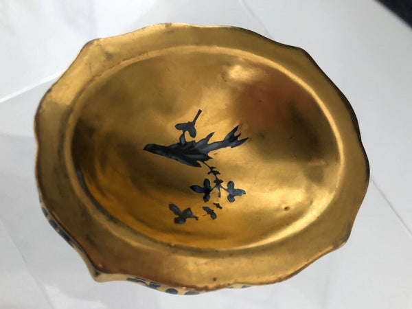 Sel Ouvert En Porcelaine De Meissen Doré époque Marcolini 1774 - 1814 