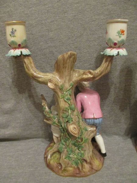 Meissen Candelabras, "The Egg Collectors