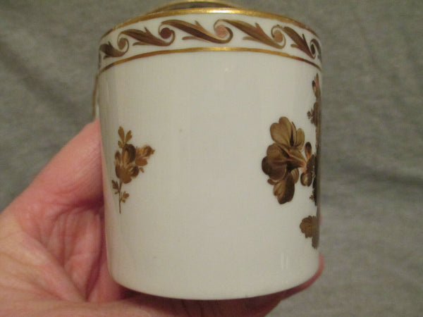 Boîte à Café &amp; Soucoupe En Porcelaine De Furstenberg 1800 