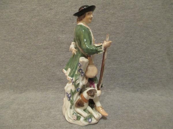 Meissen Porcelain, Hunter Figurine 18th C