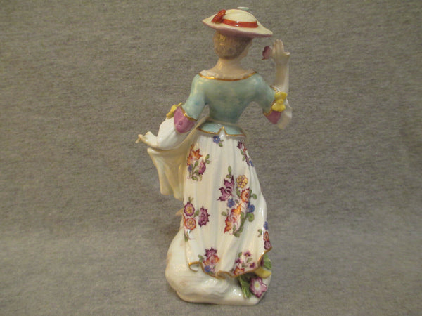 Figure Bergère En Porcelaine De Meissen 18ème