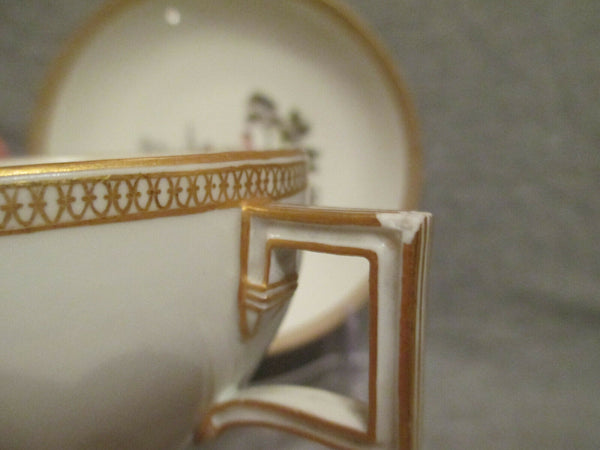 Porcelaine De Meissen, Tasse Et Soucoupe Marcolini, Circa 1774