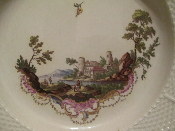 Ludwigsburg Horse & Rider Scene Dinner Plate. 1700's