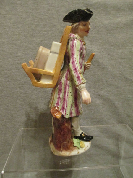 Meissen Porcelain Cris De Paris Figure of a Street Porter, Circa 1750s