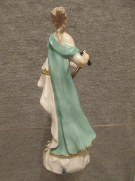 Figure d'Astronomie en Porcelaine de Meissen, Uranie. 18ème siècle.