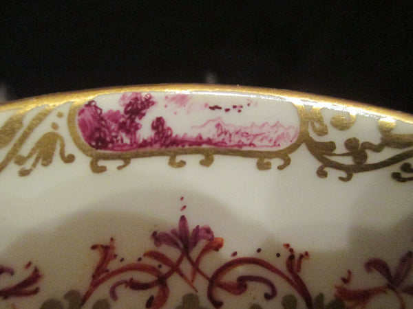 Meissen Porcelain Kauffahrtei Scene Saucer 1735 (2)