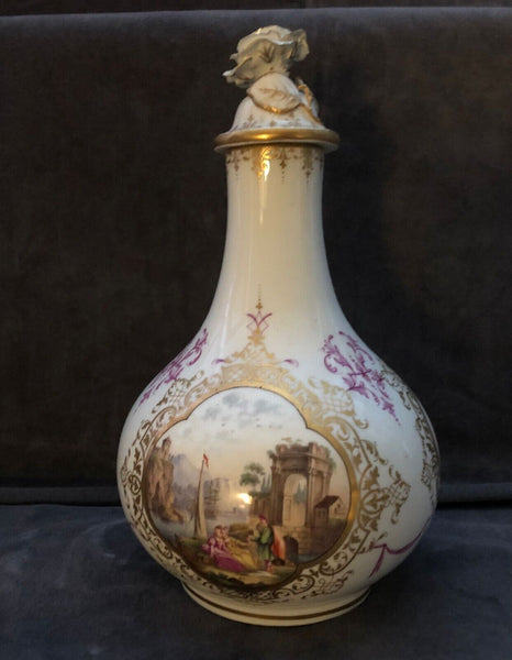 Flacon à Parfum Scénique Marcolini En Porcelaine De Meissen 1774 - 1813