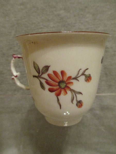 Bécher à fleurs gravé sur bois en porcelaine de Meissen 1ère classe, 1740