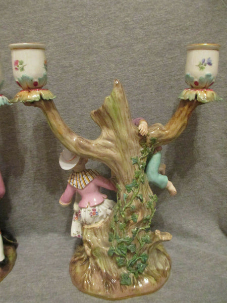 Meissen Candelabras, "The Egg Collectors