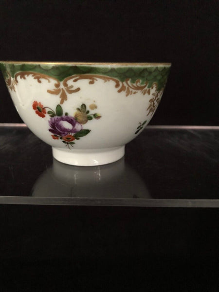 Cozzi Porcelain Floral Tea Bowl, 1770 - 1780