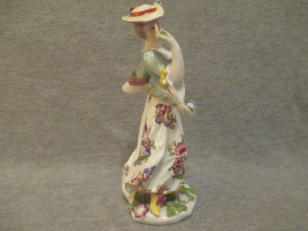 Figure Bergère En Porcelaine De Meissen 18ème