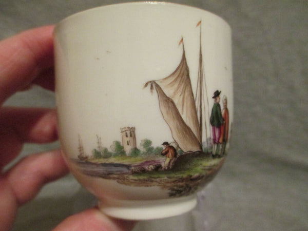 Meissener Porzellan, Kauffahrtei-Tasse und Untertasse 1745