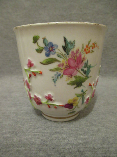 Meissen Floral Moulded Beaker 1st Class 18th C