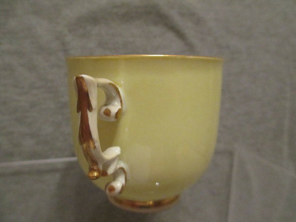 Meissen Gelbe malerische Teetasse 1745 