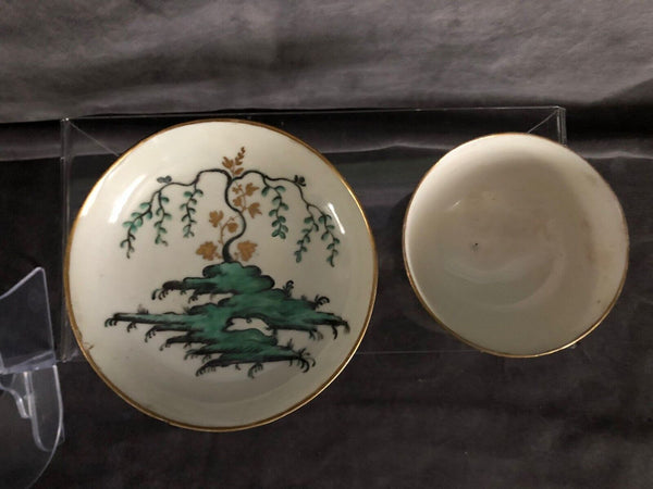 Cozzi Porzellan-Teeschüssel und Untertasse, 1775