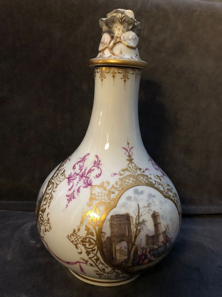 Flacon à Parfum Scénique Marcolini En Porcelaine De Meissen 1774 - 1813