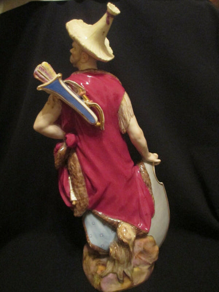 Eine große männliche Malabar-Figur aus Meissener Porzellan, 19. Jh 