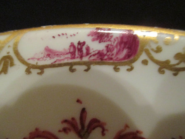 Meissen Porcelain Kauffahrtei Scene Saucer 1735 (1)