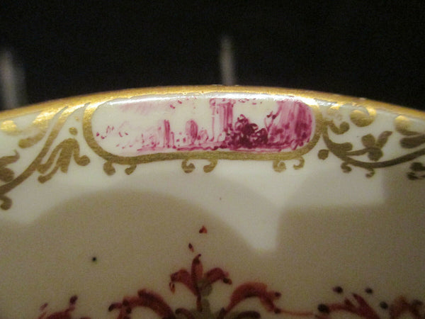 Meissen Porcelain Kauffahrtei Scene Saucer 1735 (2)