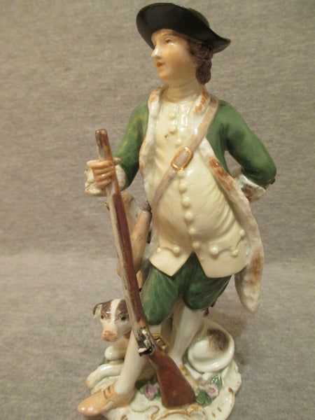 Porcelaine De Meissen, Figurine De Chasseur 18ème