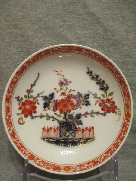 Bol à thé et soucoupe Tischchenmuster en porcelaine de Meissen 18ème siècle 