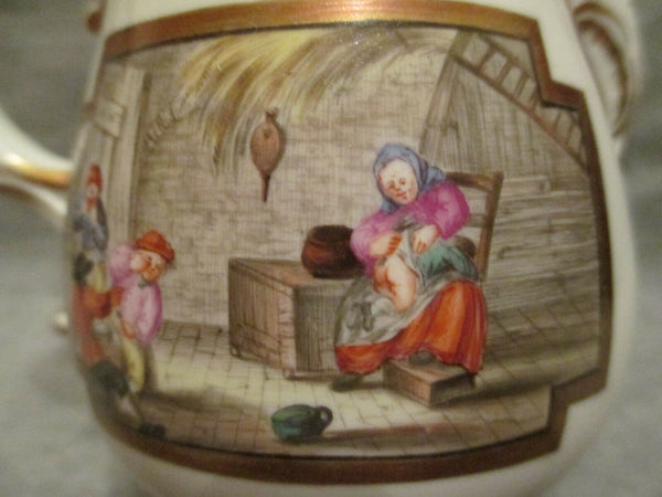 Fulda Porcelain Scenic Pot, 18th Century