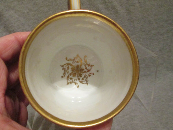 Meissener Porzellan-Kaffeedose mit Kobaltdeckel (Szene aus Meissen), 1780