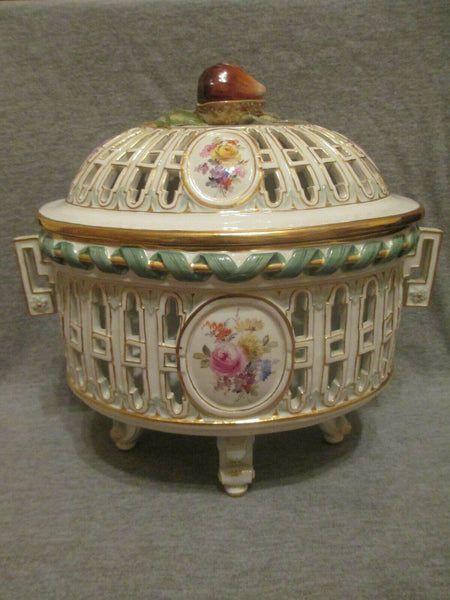 Meissen Chestnut Basket 19th Century