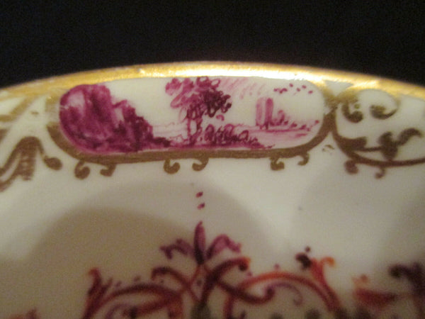 Meissen Porcelain Kauffahrtei Scene Saucer 1735 (2)