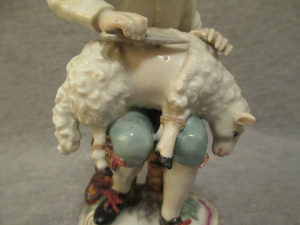 Frankenthal Porcelain, Shepherd, Rampant Lion Mark 18th C