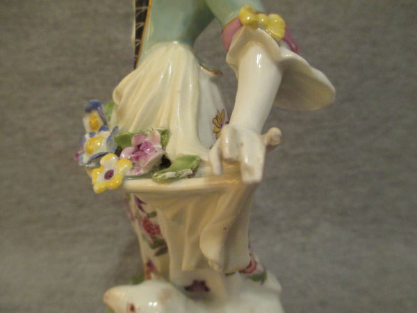 Figure Bergère En Porcelaine De Meissen 18ème