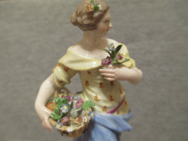 Meissen Porcelain, Emblematic of Spring Figurine 18th C