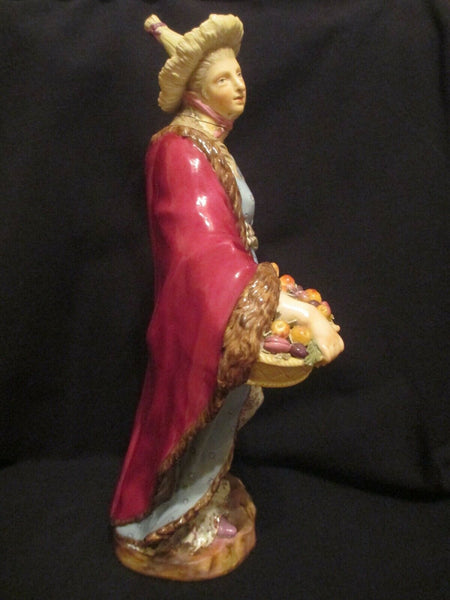 A Meissen Porcelain Large Malabar Female Figure 19th C