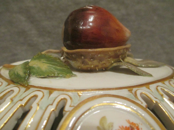 Meissen Chestnut Basket 19th Century