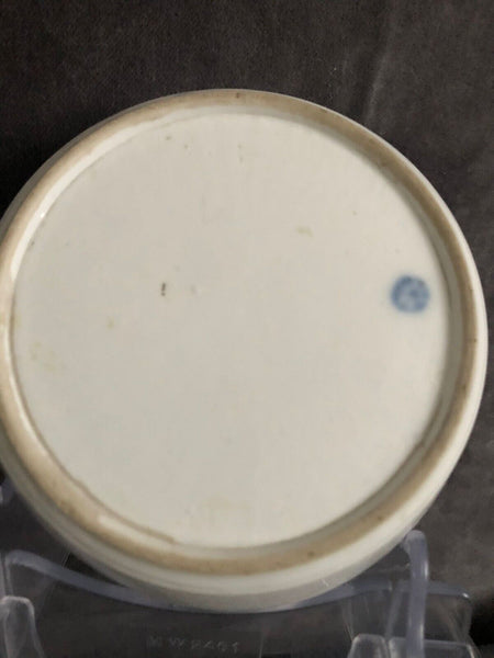 Boîtes de café en porcelaine Hochst x 2 très rares, marque de roue bleue 1763 