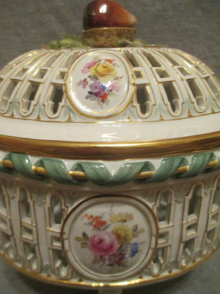 Meissen Chestnut Basket 19th Century