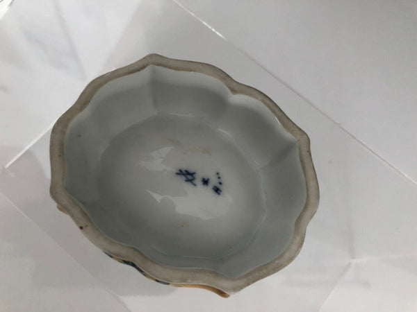 Meissen Porcelain Gilt Open Salt Marcolini Period 1774 - 1814