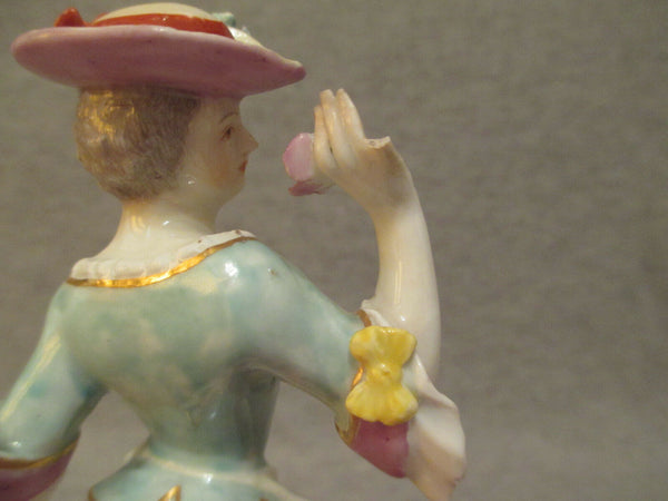 Figure Bergère En Porcelaine De Meissen 18ème