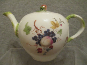 Meissen Porcelain Fruit and Floral Teapot, Academic Period 1763-74