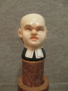 Meissen Porcelain Flaschenkorken / Bottle Stopper Minister, 19th C