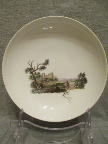 Meissen Porcelain Scenic Saucer, Marcolini 1774