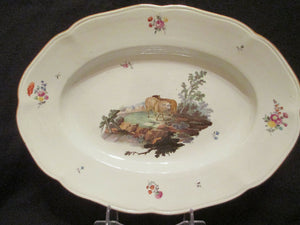 Plateau scénique en porcelaine de Frankenthal. 1777 Carl Théodore
