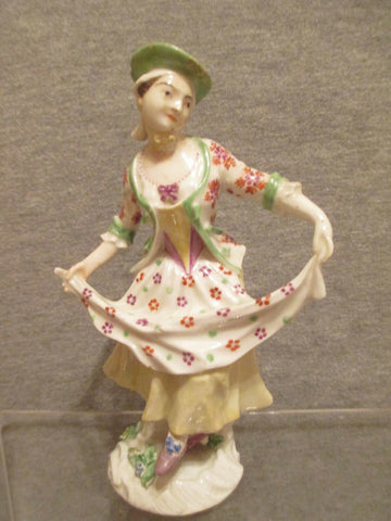 Figure dansante en porcelaine de Meissen, vers 1750 par JJ Kaendler et P. Reinicke