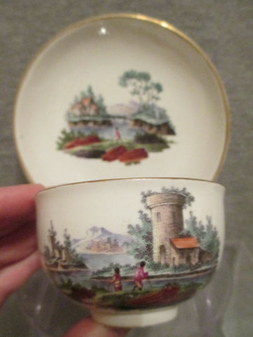 Fuldaer Porzellan Teetasse und Untertasse 1765 (Nr. 2)