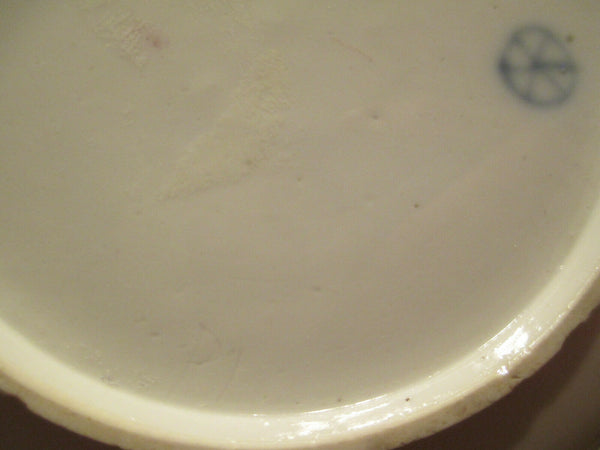 Tasse à thé et soucoupe Hochst, marque de roue bleue 1770 