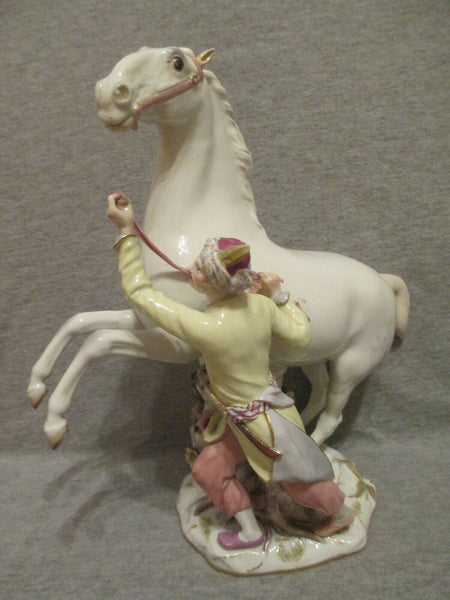 Dompteur de chevaux turc en porcelaine de Meissen, 1840